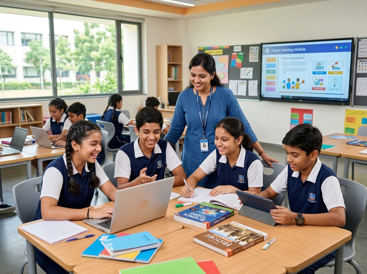Students in Classroom at Malkangiri International Public School